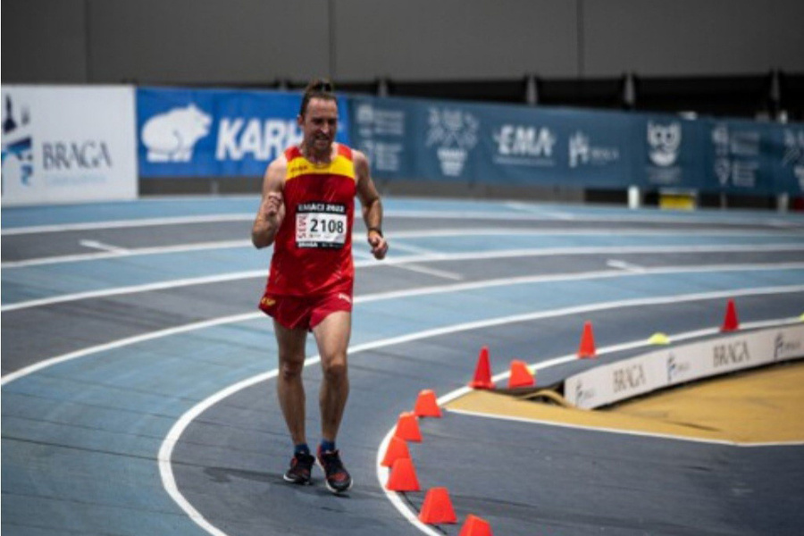 David Sánchez, subcampeón de Europa de Marcha