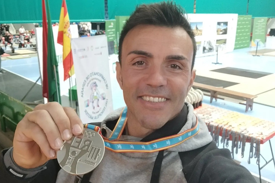 Tomás Jiménez, subcampeón de España de Halterofilia