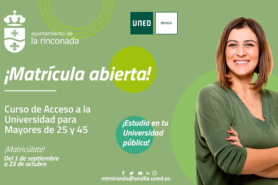 Se abre un nuevo plazo para el curso 24/25 del Aula UNED en La Rinconada