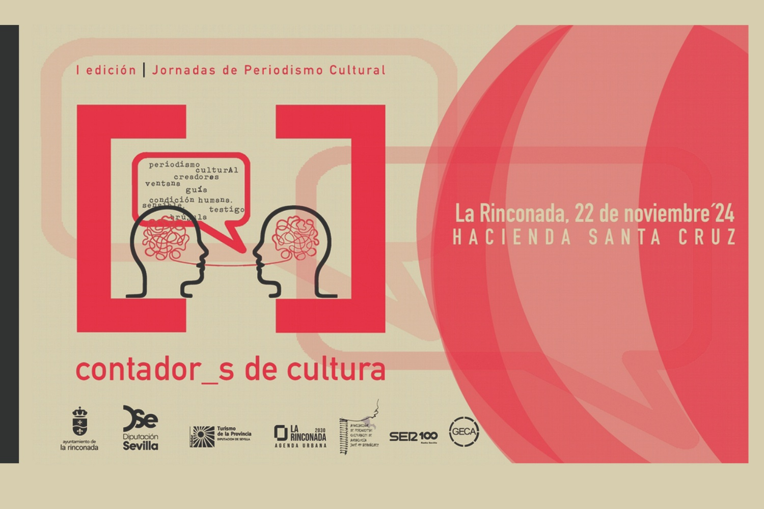 La Rinconada y Prodetur de Diputación de Sevilla organizan ‘Contador_s de Cultura’, un encuentro para analizar y reflexionar sobre el momento por el que atraviesa el periodismo cultural